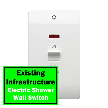 electric shower switch box|wall mounted shower isolator switch.